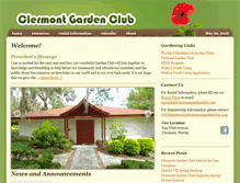 Tablet Screenshot of clermontgardenclub.com